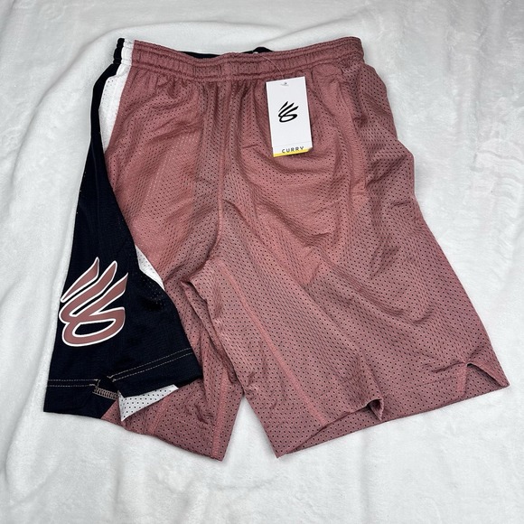 Under Armour Steph Curry Splash 9" Basketball Shorts Mens Small 1374303-604 Fire - Picture 1 of 8